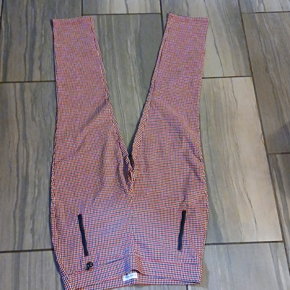 Men's Black and White Checkered Pants